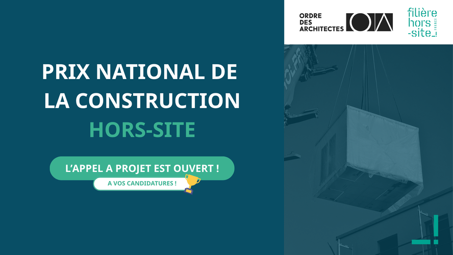 [COMMUNIQUE DE PRESSE] L'association lance le Prix National de la Construction Hors-Site 2025